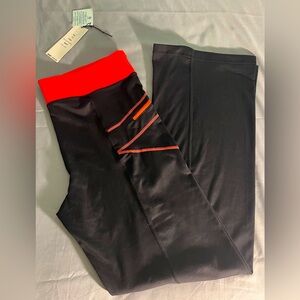 NWT BODY MOTION GEAR Bootcut Yoga High-Waisted Flare Pants w/ Zip Pockets SZ: XL